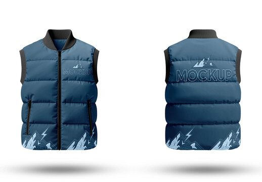 Down Vest Mockup