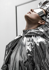 Abstract Color-Driven Fashion Editorial Portraits in Studio