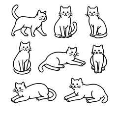Naklejka premium ILLUSTRATION CAT ICON