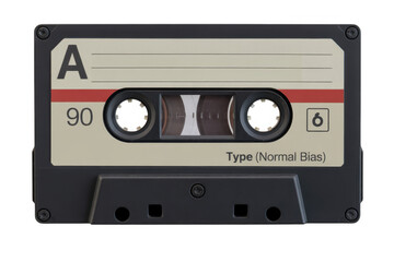 Obraz premium Cassette tape music isolated on a transparent background