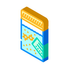 Chemical test jar with colored liquid, molecule diagram and test strip illustrating laboratory analysis, medical diagnostics, biochemical research, and healthcare testing processes