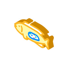 Fish containing colorful microplastic particles, symbolizing environmental pollution and its impact on aquatic life and the food chain, highlighting ecological concerns