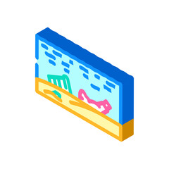 Global ecological environmental problem causing pollution and trash with plastic waste floating in the water and lying on a beach, representing a threat to marine life and ecosystems