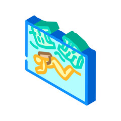 Scuba diver in mask and tank explores clear blue water above a vibrant coral reef teeming with colorful marine life, capturing tropical underwater adventure and discovery