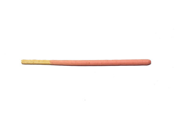 Obraz premium Pocky, pink chocolate covered cookie stick, isolated on white background