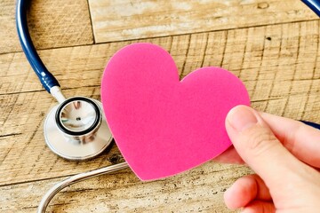 ハートと聴診器