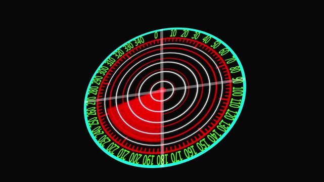 Radar .Radar Display airplane, travel HUD screen navigation aid with  detailing Military ship or aircraft radar showing scan results, multiple targets detected. Radar screen showing Radar screen     