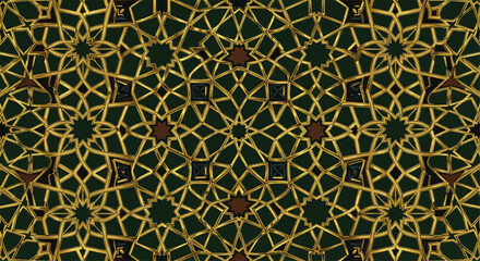 Vibrant Yellow Line Pattern Repetition in a Green Field View