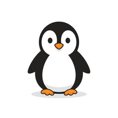 Obraz premium Cartoon Penguin Character Illustration.