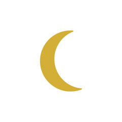 Islamic crescent moon icon for Ramadan