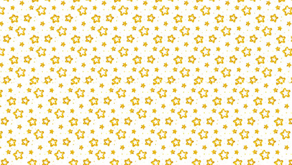 Seamless golden star pattern on white