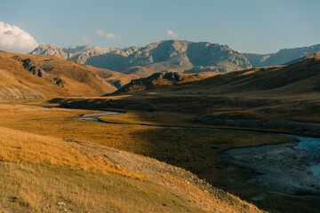 Obraz premium Kurumduk valley, Naryn province, Kyrgyzstan, Central Asia