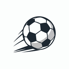 Obraz premium Soccer Ball Icon with Motion Lines Vector