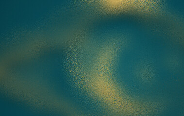 Shimmering teal and gold abstract backdrop with a captivating frosted texture