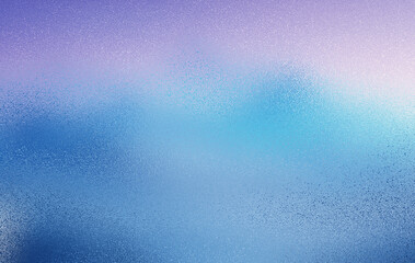 Frosted glass texture with a beautiful gradient of cool blue and subtle purple hues creating a serene backdrop