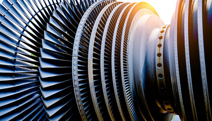 The low-pressure cylinder rotor of a steam turbine, the core rotating component of the steam turbine.