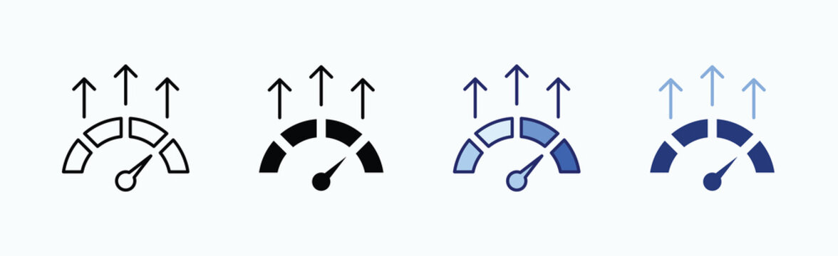 High Performance Icon Sheet Multiple Style Collection Isolated Vector