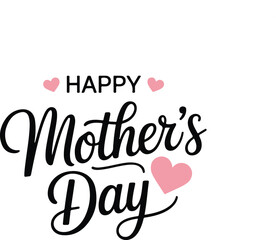 HAPPY MOTHER'S DAY lettering calligraphy banner vector