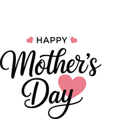 Happy Mothers Day typography poster