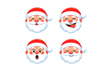 Obraz premium Emotions and expressions icon set. Featuring happy, surprised, mischievous, and thoughtful.