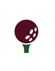 golf ball vector illustration