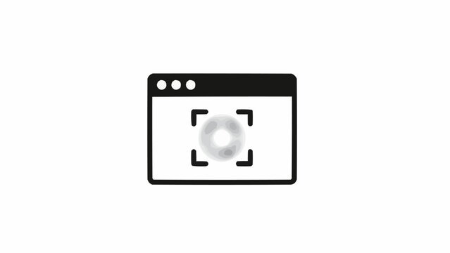 Simple web browser icon graphic.