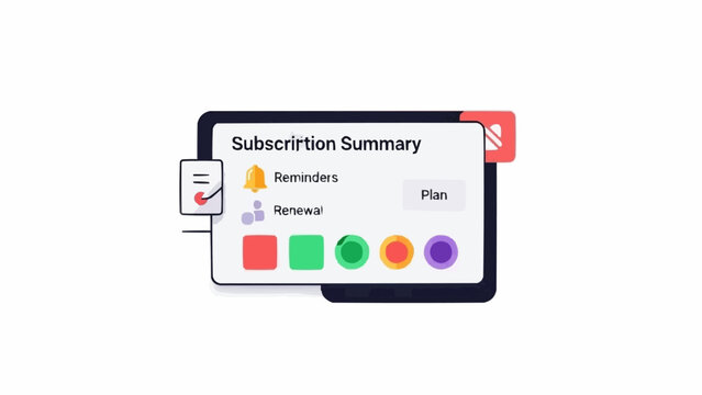 Smartphone screen with subscription details.