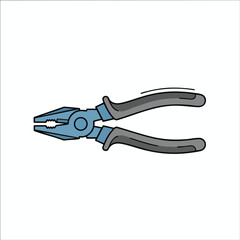 Obraz premium Clip Art Illustration of Pliers Tool