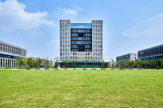 Campus environment of Shanghai University of Electric Power, Asia and China