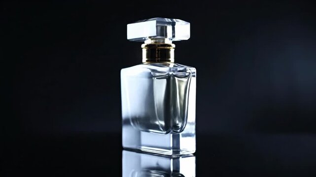 empty perfume bottle on table