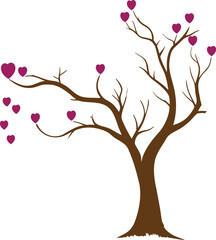 Naklejka premium Love tree