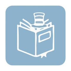 Fototapeta premium Magic Storytelling Book Icon
