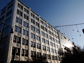 Modern buildings along corso Garibaldi in Milan, Italy