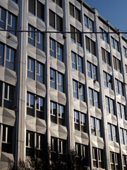 Modern buildings along corso Garibaldi in Milan, Italy