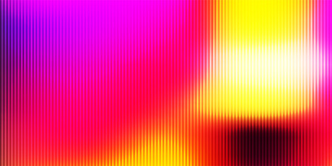 Ribbed futuristic fractal glass texture with bright dreamy gradient of purple pink colors. Bold dynamic design blending soft bright rich deep colors and geometry for modern visual art project. Vector