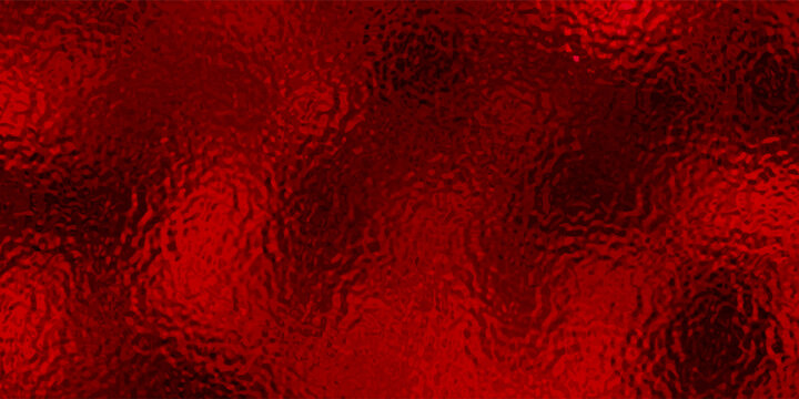 Red frosted foil texture glass effect background. Red on metal surface , Light on texture. raster version