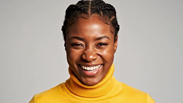 Person Holds Straight Face, Slowly Breaks Into Smile, Micro-Moment Humor Loop