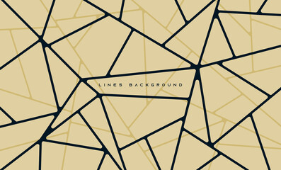 Abstract geometric background with yellow lines and stripes in modern digital design