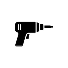 Black silhouette of a drill.