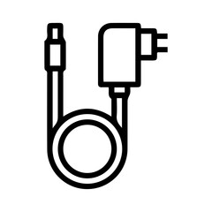 Power adapter and cable icon