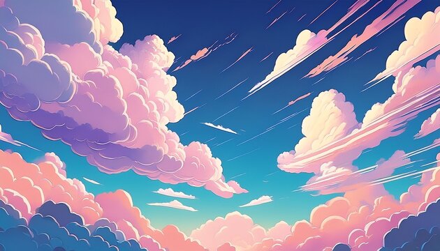 smoke clouds anime illustrator