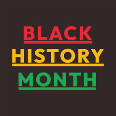 Obraz premium Black history month. Happy black history month banner and background