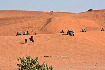 Desert activities include horseback riding, camel riding, and motorcycling on soft sand. © MOD