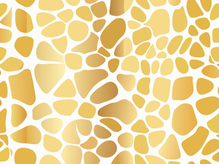 Golden giraffe print an abstract pattern of irregular spots © Rabindrabath