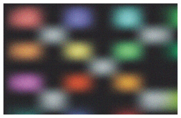 Vibrant Colorful Grainy Gradient Background with Multicolored Abstract Light Orbs