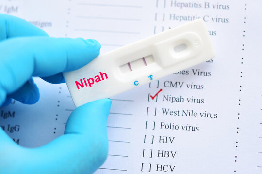 Nipah virus test positive by using rapid test kit