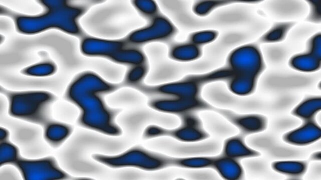 Abstract digital art with blue and white shapes, a unique visual pattern.