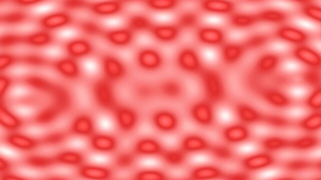 Abstract red pattern with blurred shapes and repeating elements for background.