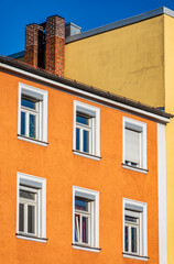 Obraz premium typical apartment house in austria