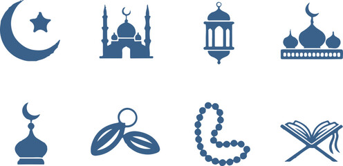 Ramadan Kareem icon set